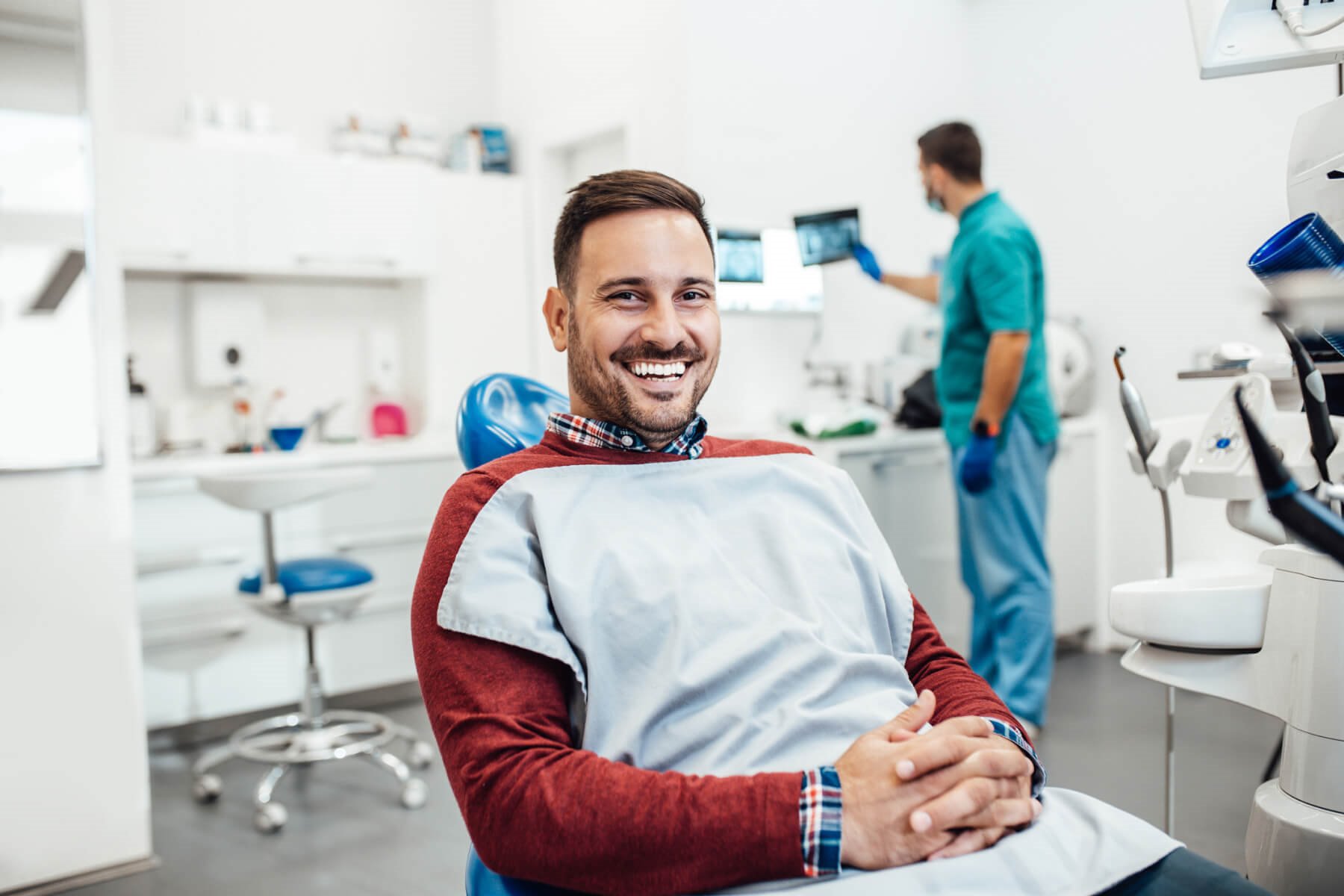  A Smiling Man In A Dental Chair At Walton Way Ext., Augusta, Georgia